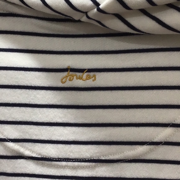 Joules Striped Bee Zip-Up Hoodie Jacket sweater coat, NWOT - Picture 8 of 9